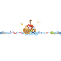 KIT MURAL ARCA + CENEFA PECES (Este producto se hace sobre pedido)