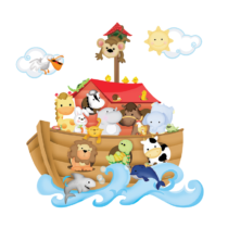 KIT MURAL ARCA DE NOÉ 2 (Este producto se hace sobre pedido)