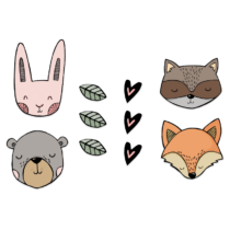 KIT CABECITAS BOSQUE COLOR