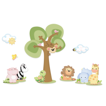 KIT MURAL SELVA BABY NIÑA (Este producto se hace sobre pedido)
