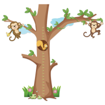 ESTADÍMETRO ÁRBOL CON CHANGOS (Este producto se hace sobre pedido)